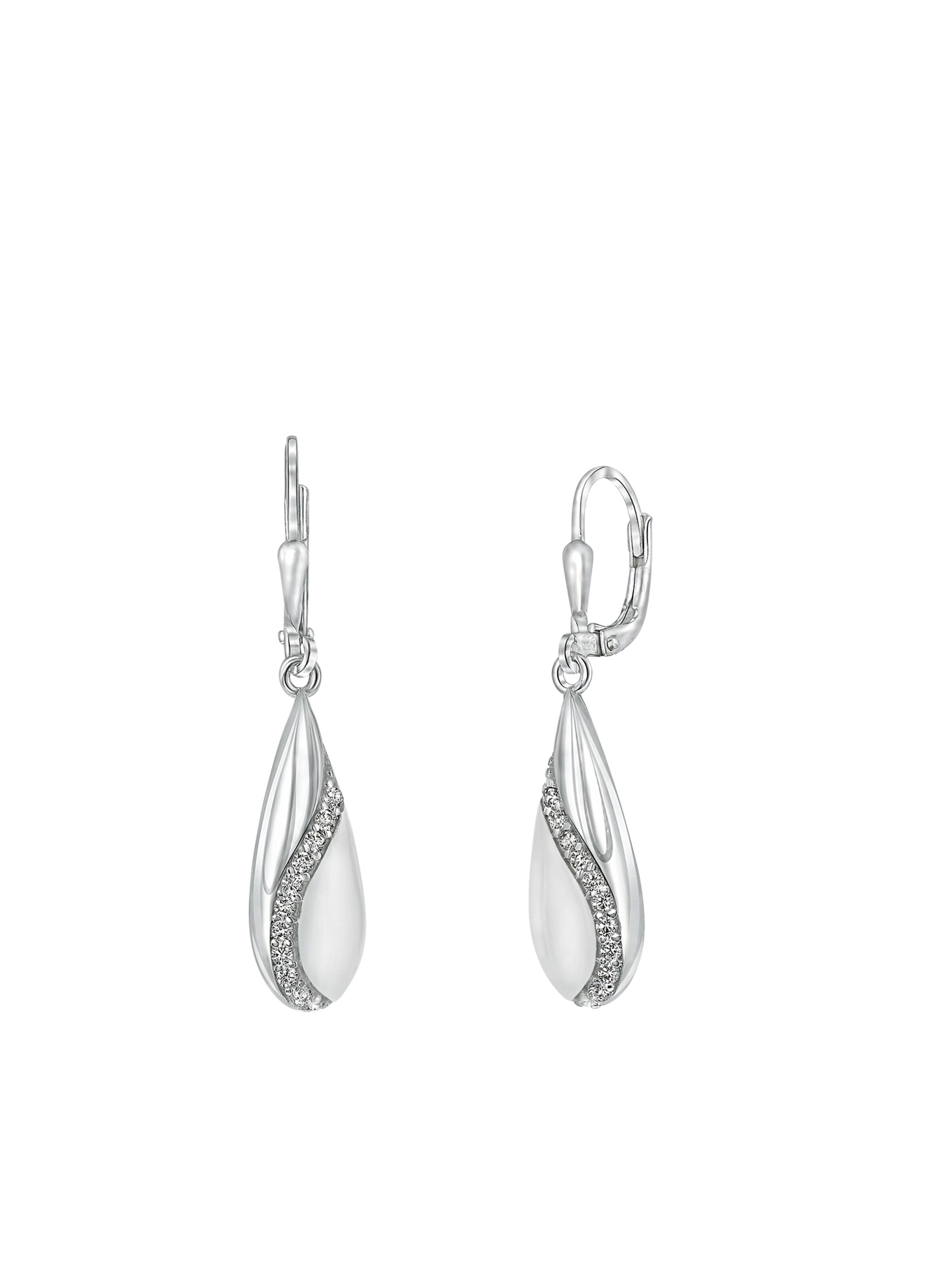 Lucardi Oorbellen in Zilver: voorkant