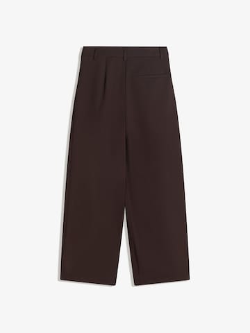 Wide Leg Pantalon harem Bershka en marron
