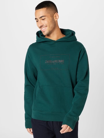 Zadig & Voltaire Sweatshirt 'SANCHI' in Groen: voorkant