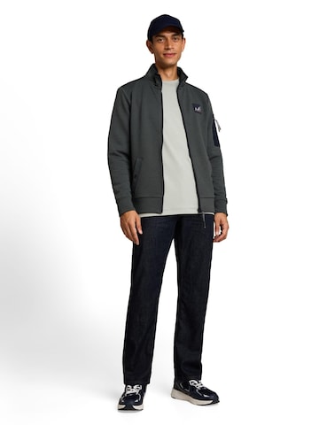 TOM TAILOR - Sudadera con cremallera en verde