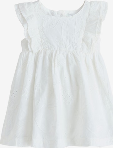 Rochie de la Next pe alb: față