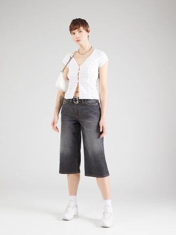 WEEKDAY Wide leg Jeans in Zwart