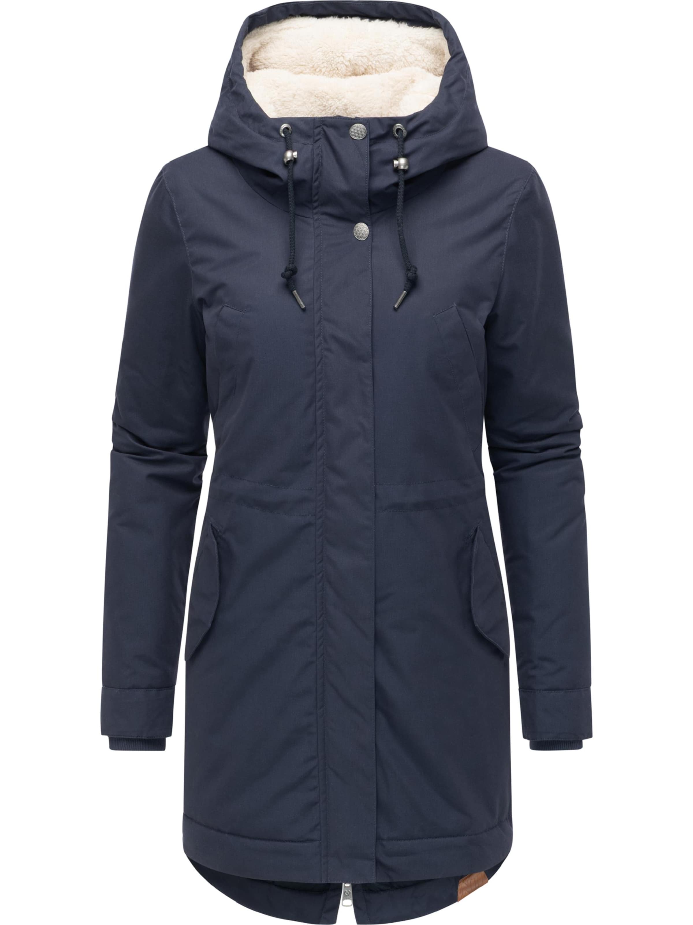 Ragwear Parka 'Cannas' in Blau: Vorderseite