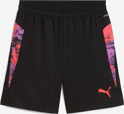 PUMA Urheiluhousut 'IndividualCUP' värissä lila / punainen / musta, Tuotenäkymä