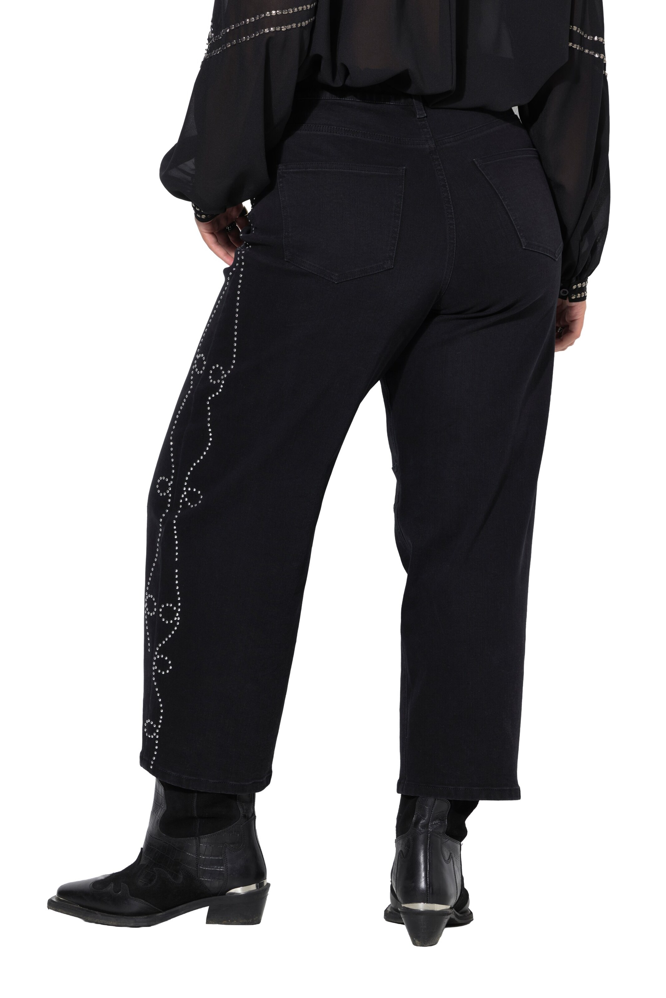 Studio Untold Barrel Jeans in Schwarz