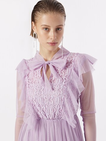 Frock and Frill Dress in Purple