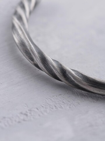 REYTEL Armband 'TIME LOOP' in Zilver