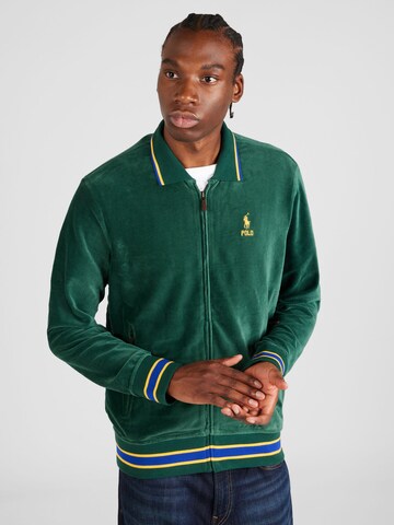 Veste de survêtement Polo Ralph Lauren en vert : devant