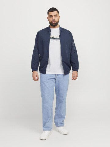 Jack & Jones Plus Shirt 'JORFrederiksberg' in White