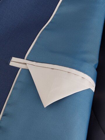 Next Slim Fit Бизнес сако 'Motionflex-Stretch' в синьо