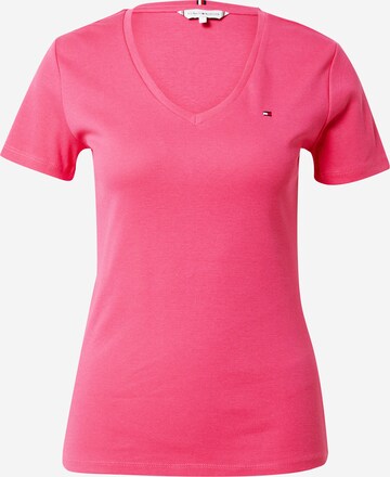 T-shirt TOMMY HILFIGER en rose : devant