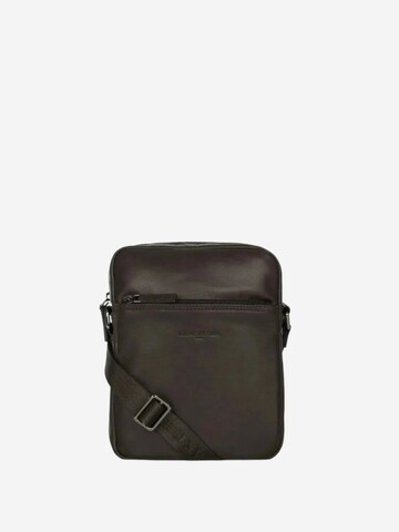 LANCASTER Paris Taška přes rameno 'Lancaster Sacoche cuir de vachette SOFT VINTAGE Noir' – černá: přední strana
