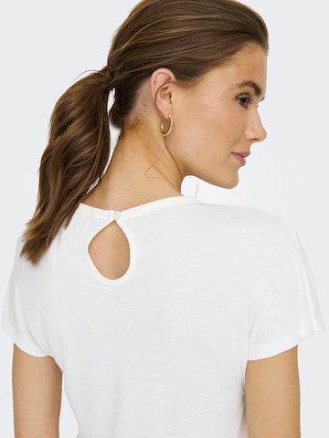 ONLY T-Shirt 'FLORA' in Weiß