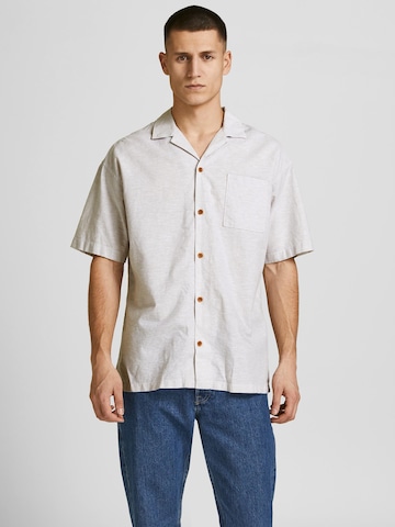 JACK & JONES Regular fit Overhemd 'Summer' in Wit: voorkant