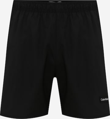 Calvin Klein Swimwear Kratke kopalne hlače 'Medium Runner' | črna barva: sprednja stran