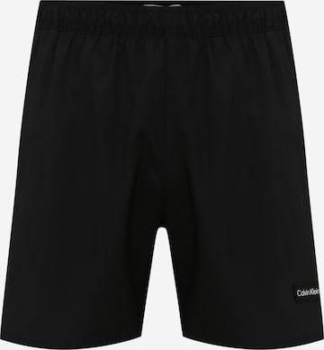 Calvin Klein Swimwear Badshorts 'Medium Runner' i svart: framsida