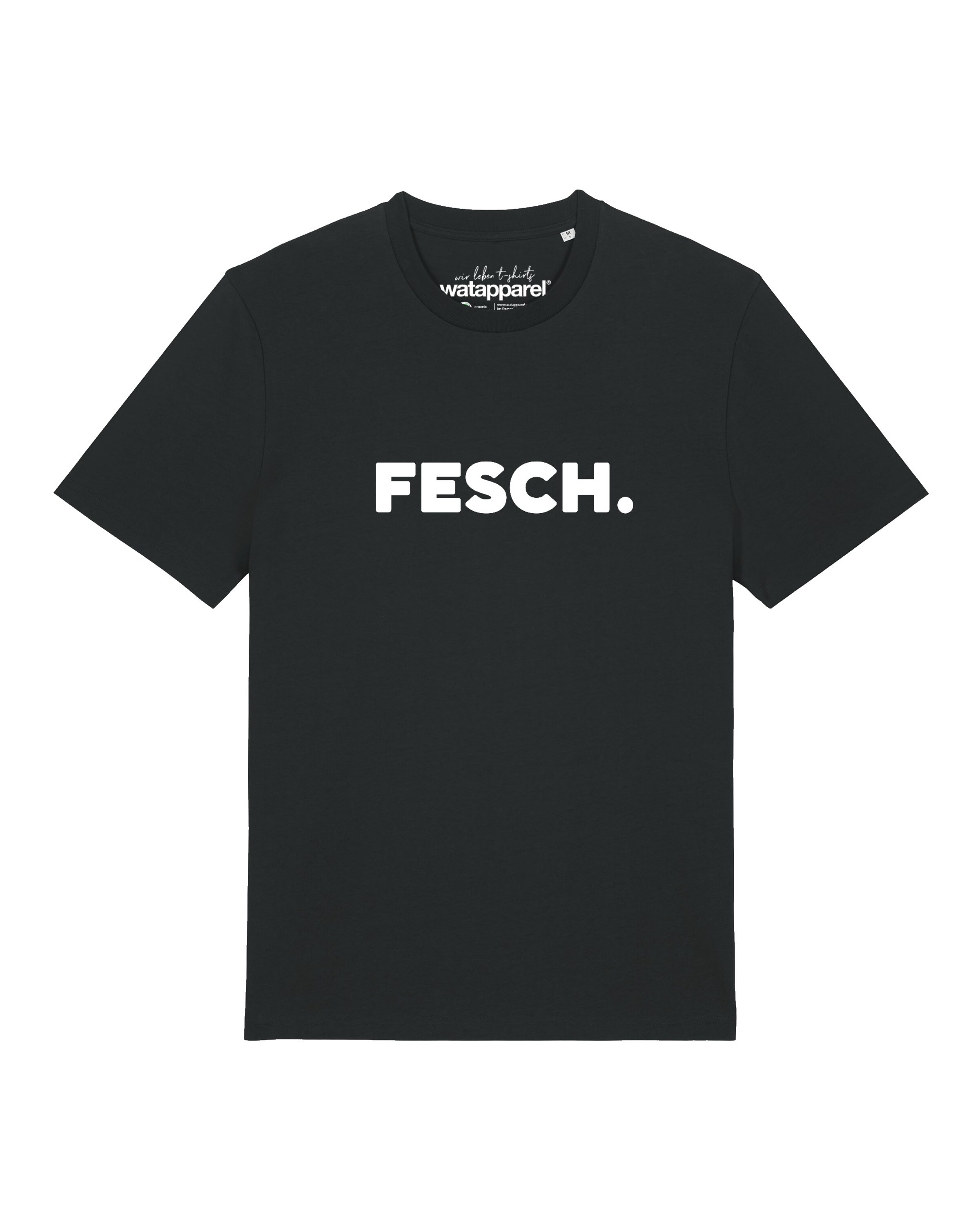 Maglietta 'Fesch' di Watapparel in nero: frontale