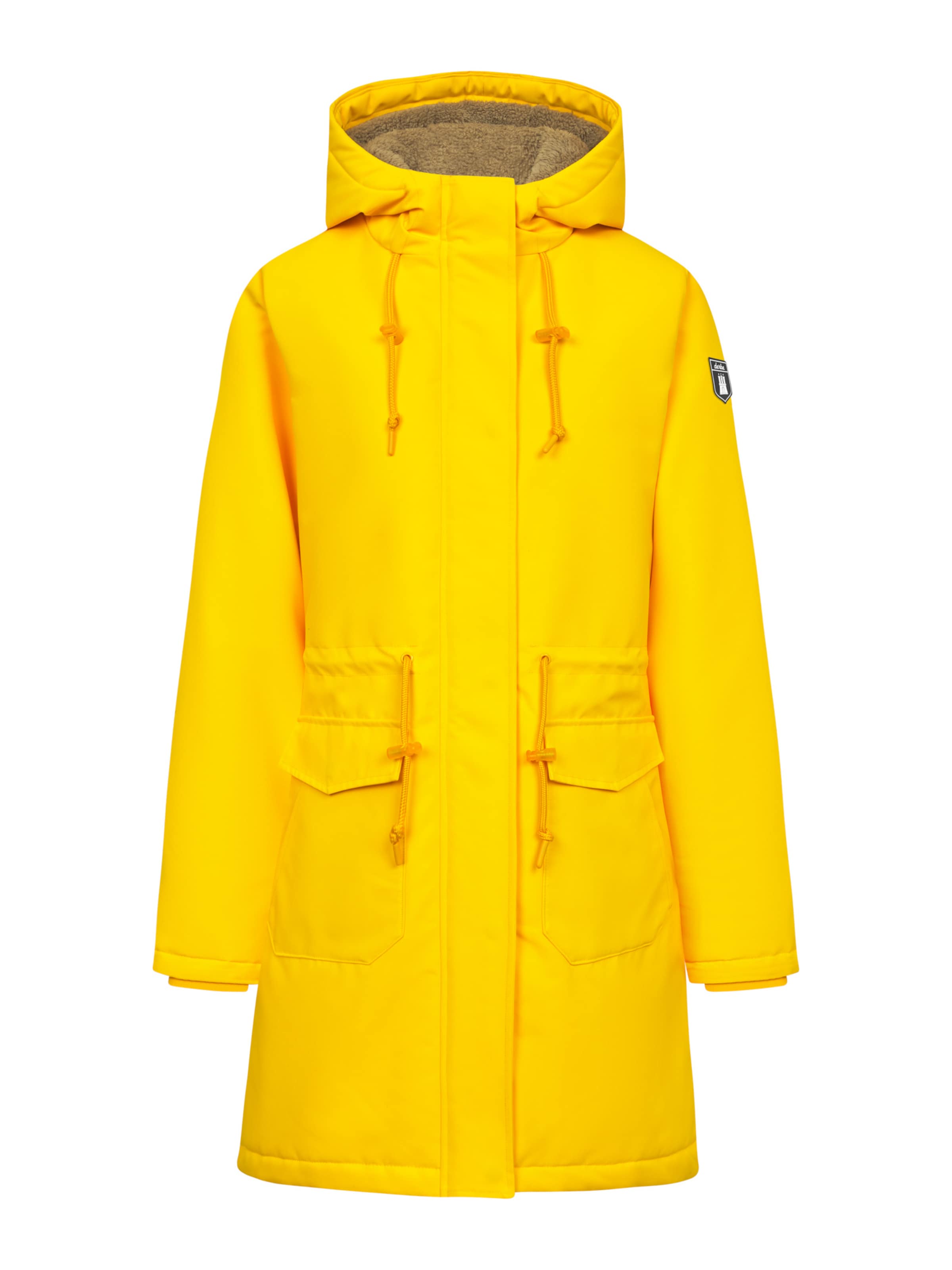 Derbe Wintermantel 'Friese Festholm' in Gelb: Vorderseite