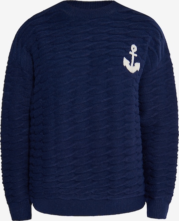 Pull-over DreiMaster Maritim en bleu : devant