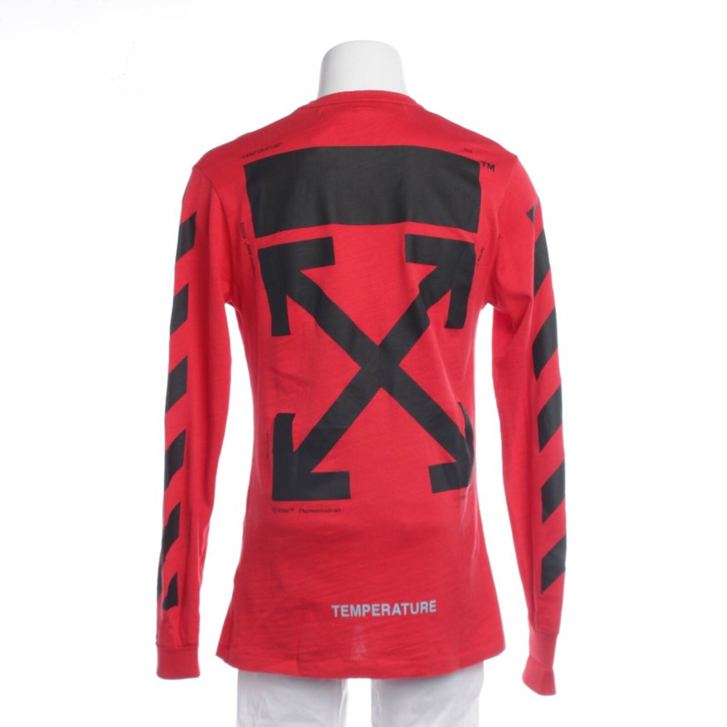 Off-White Freizeithemd / Shirt / Polohemd langarm S in Rot