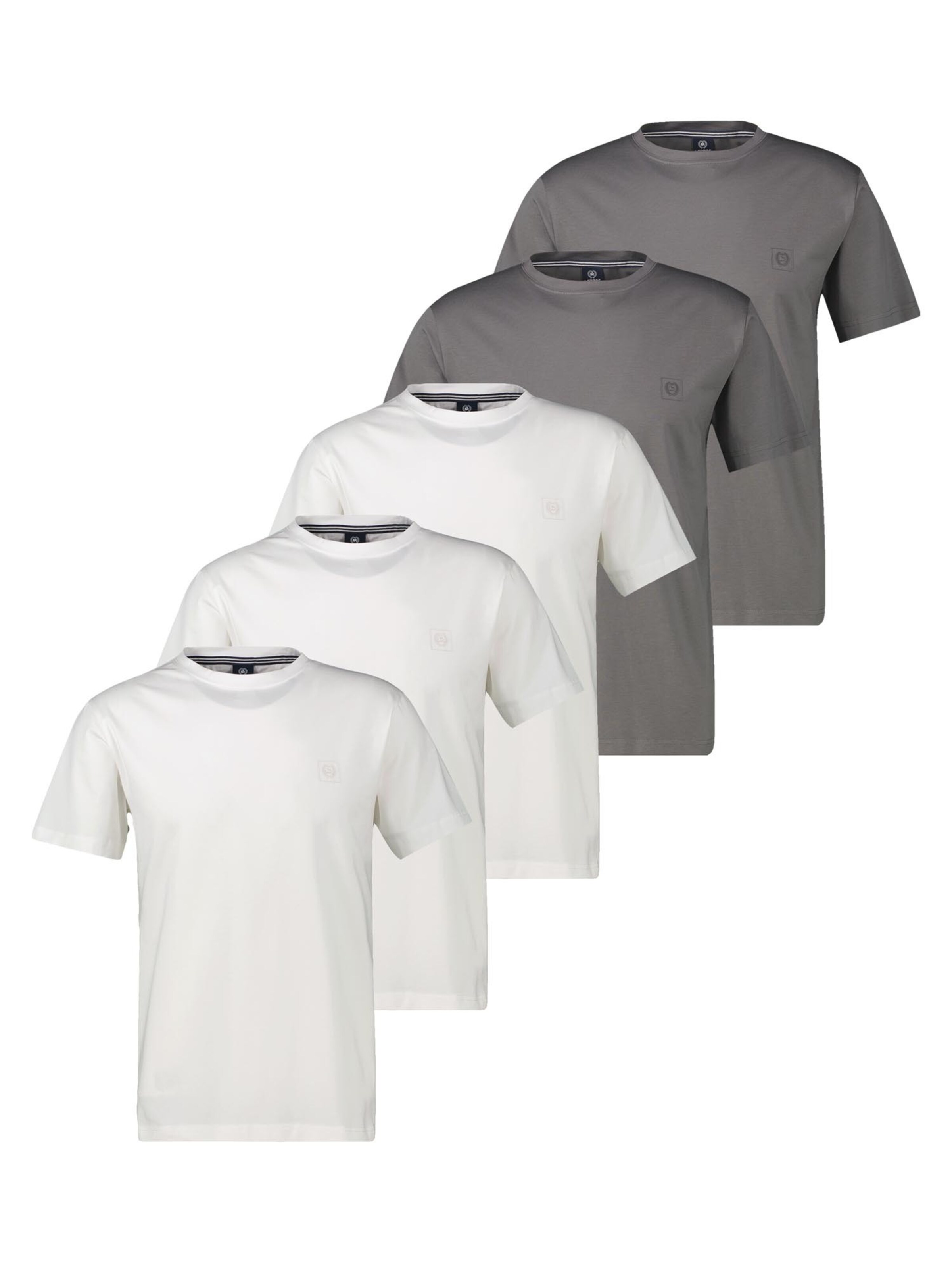 LERROS Shirt 'Basic'‌‌‌‌‌‌‌‌‌ in Silber: Vorderseite