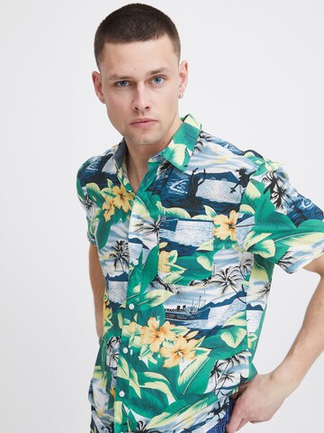 BLEND Regular fit Button Up Shirt in Green