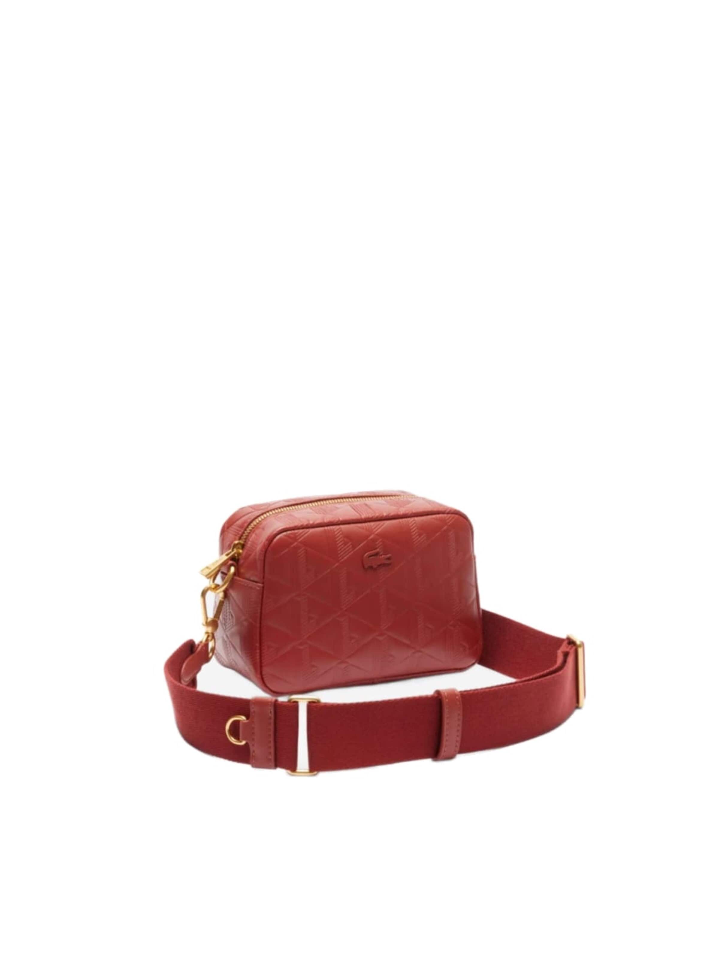 LACOSTE - Bolso de hombro 'Lacoste Sac Bandoulière Maheki Iberis' en rojo