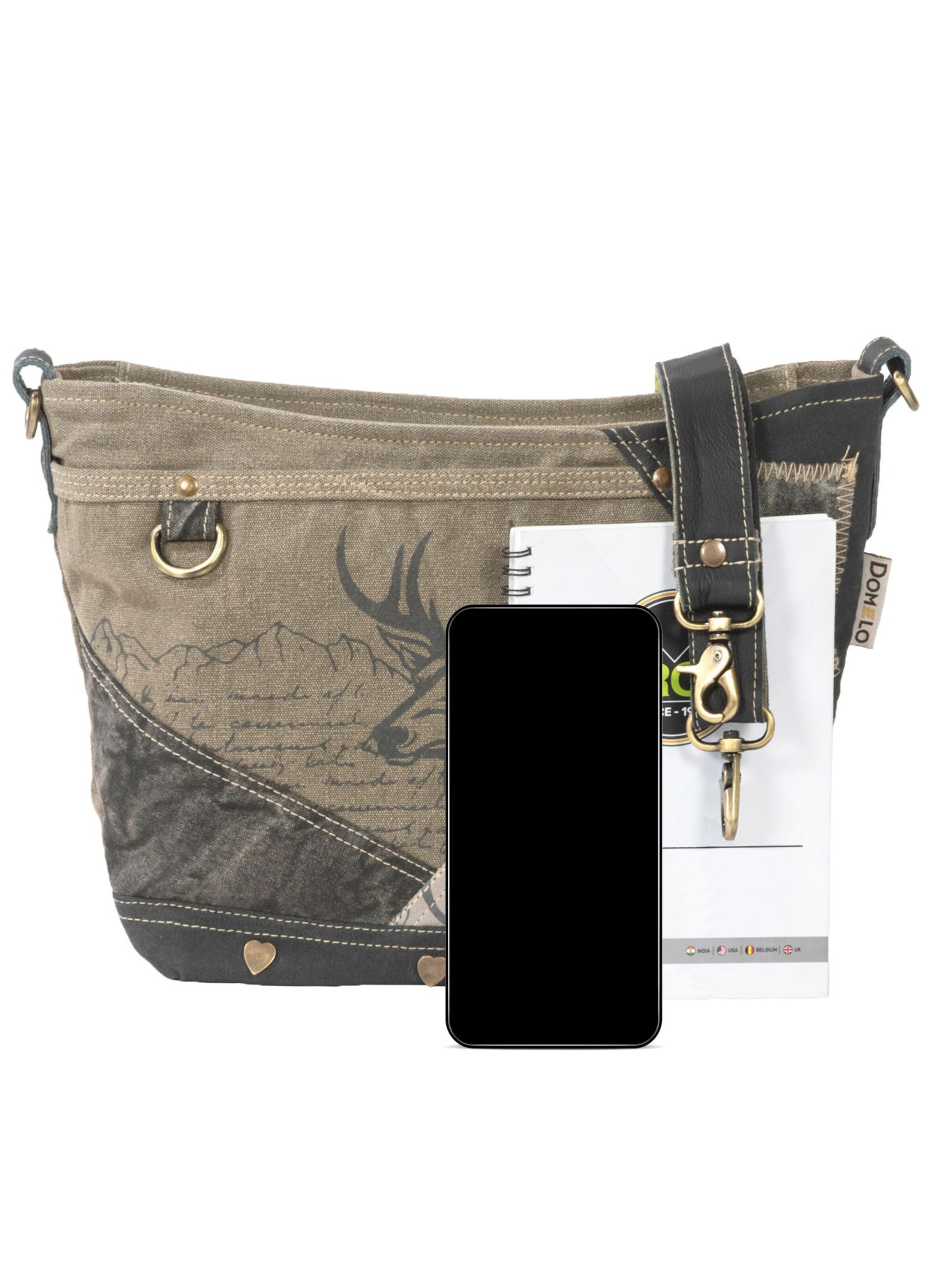 DOMELO Crossbody Bag 'Domelo' in Green