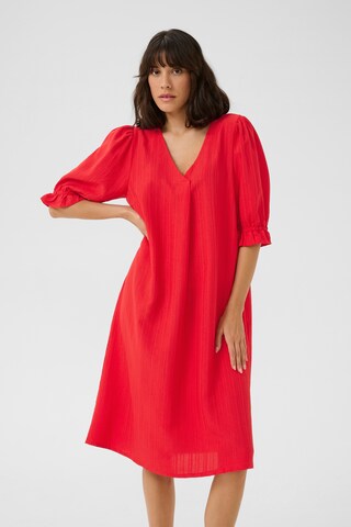Kaffe Jurk 'KAPaulina' in Rood