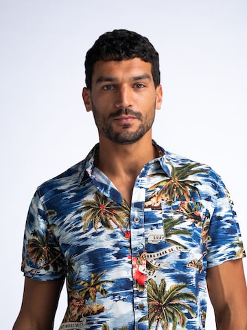 Petrol Industries - Regular Fit Camisa em azul