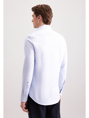 SEIDENSTICKER Slim fit Zakelijk overhemd 'Schwarze Rose' in Blauw
