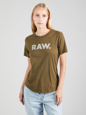 G-Star RAW - Camisa em verde: frente