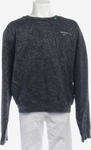 Off-White Sweatshirt & Zip-Up Hoodie in L in Grey: front