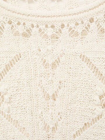 MANGO Sweater 'Joana' in White
