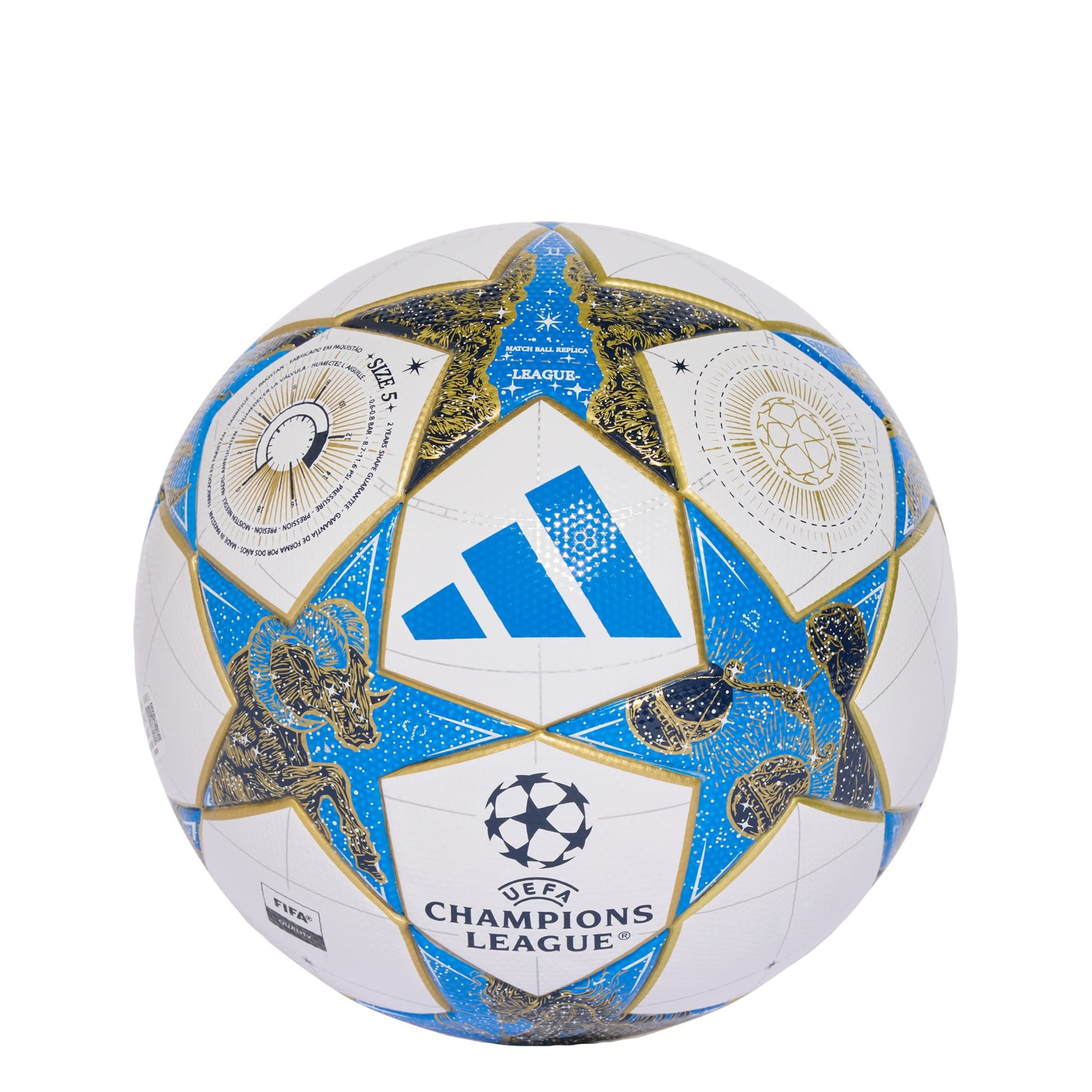 ADIDAS PERFORMANCE Ball 'UCL League 25/26 Gruppenphase' in Blue / Gold / White, Item view