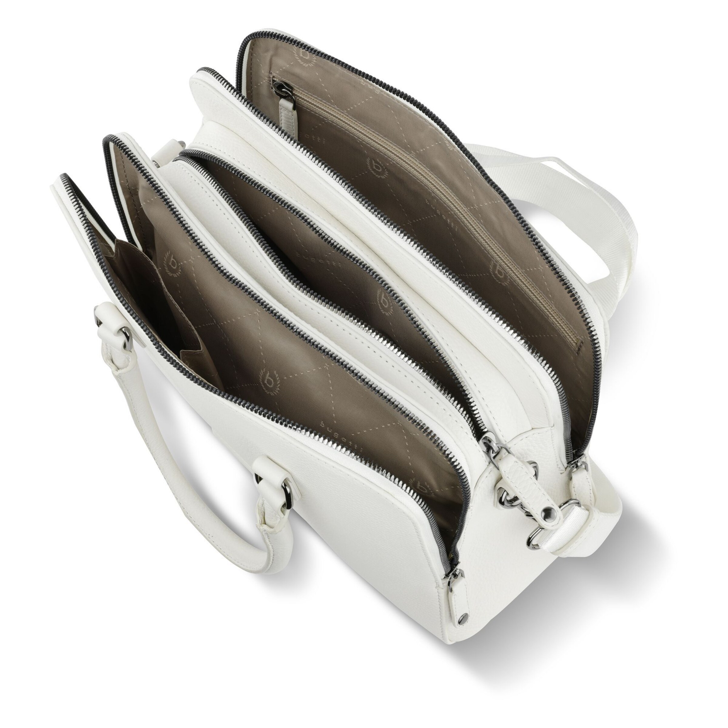 Borsa a mano 'Elsa' di bugatti in bianco