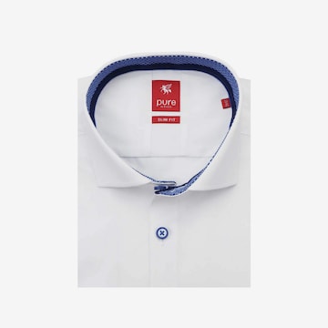 PURE Slim fit Button Up Shirt in White