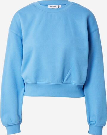 WEEKDAY Sweatshirt in Blue: front