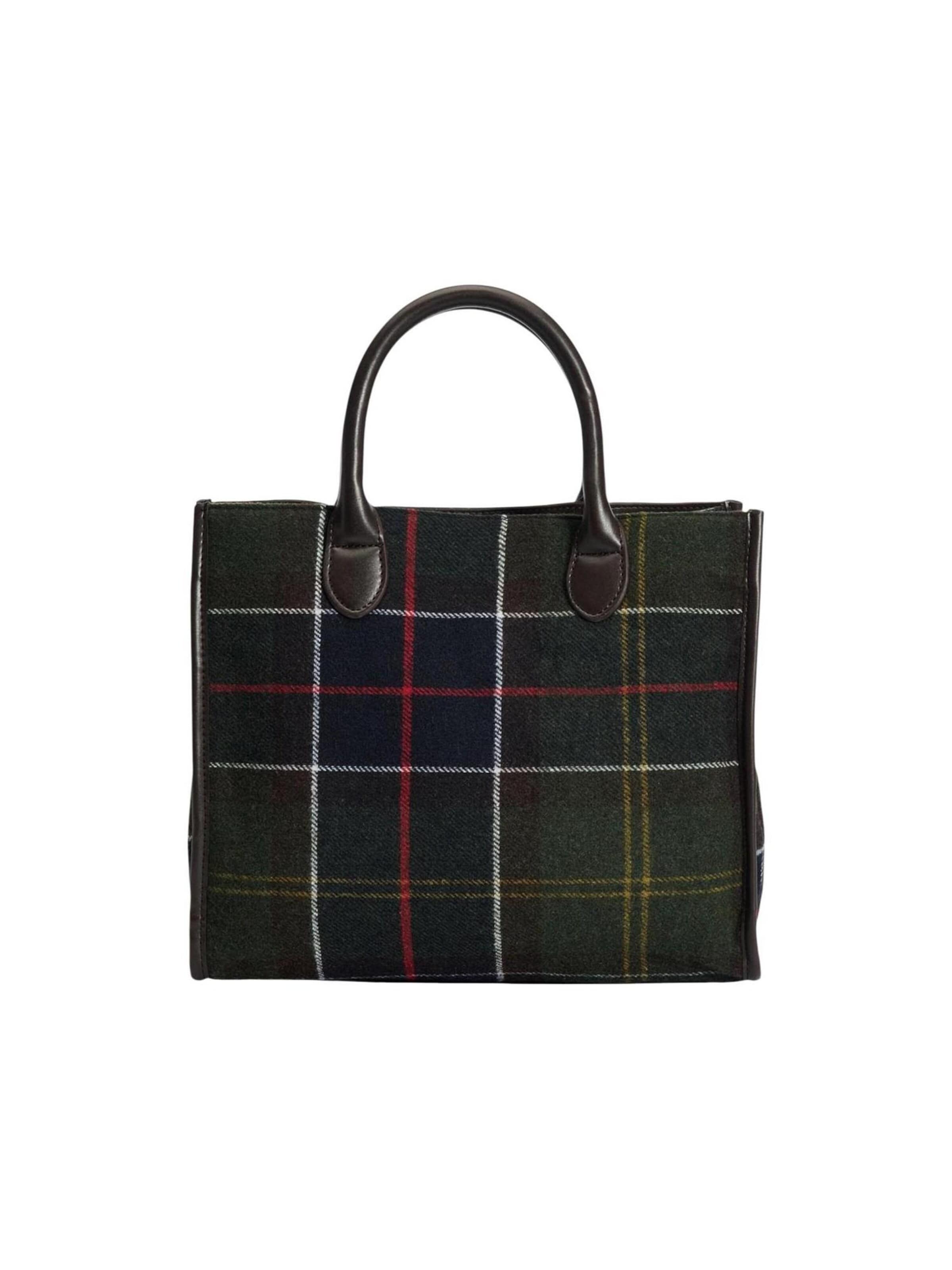 Barbour - Bolso de hombro 'BARRHILL TARTAN TOTE BAG LBA0423' en verde