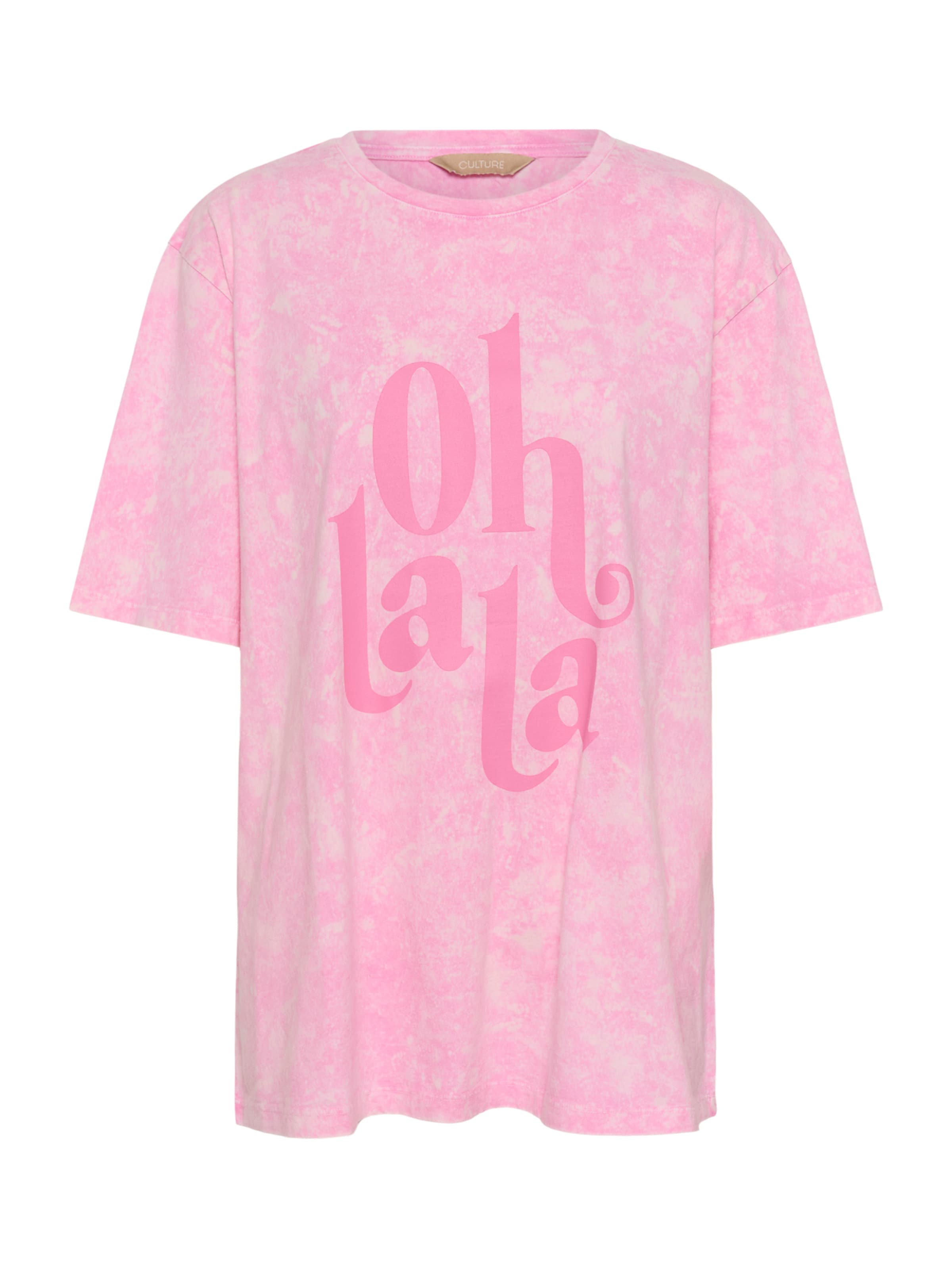 T-shirt 'CULala' CULTURE en rose : devant