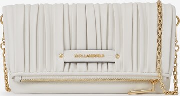 Borsa a tracolla di Karl Lagerfeld in bianco: frontale