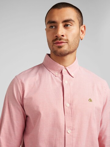 SCOTCH & SODA Regular fit Button Up Shirt 'Seasonal Essentials' in Red