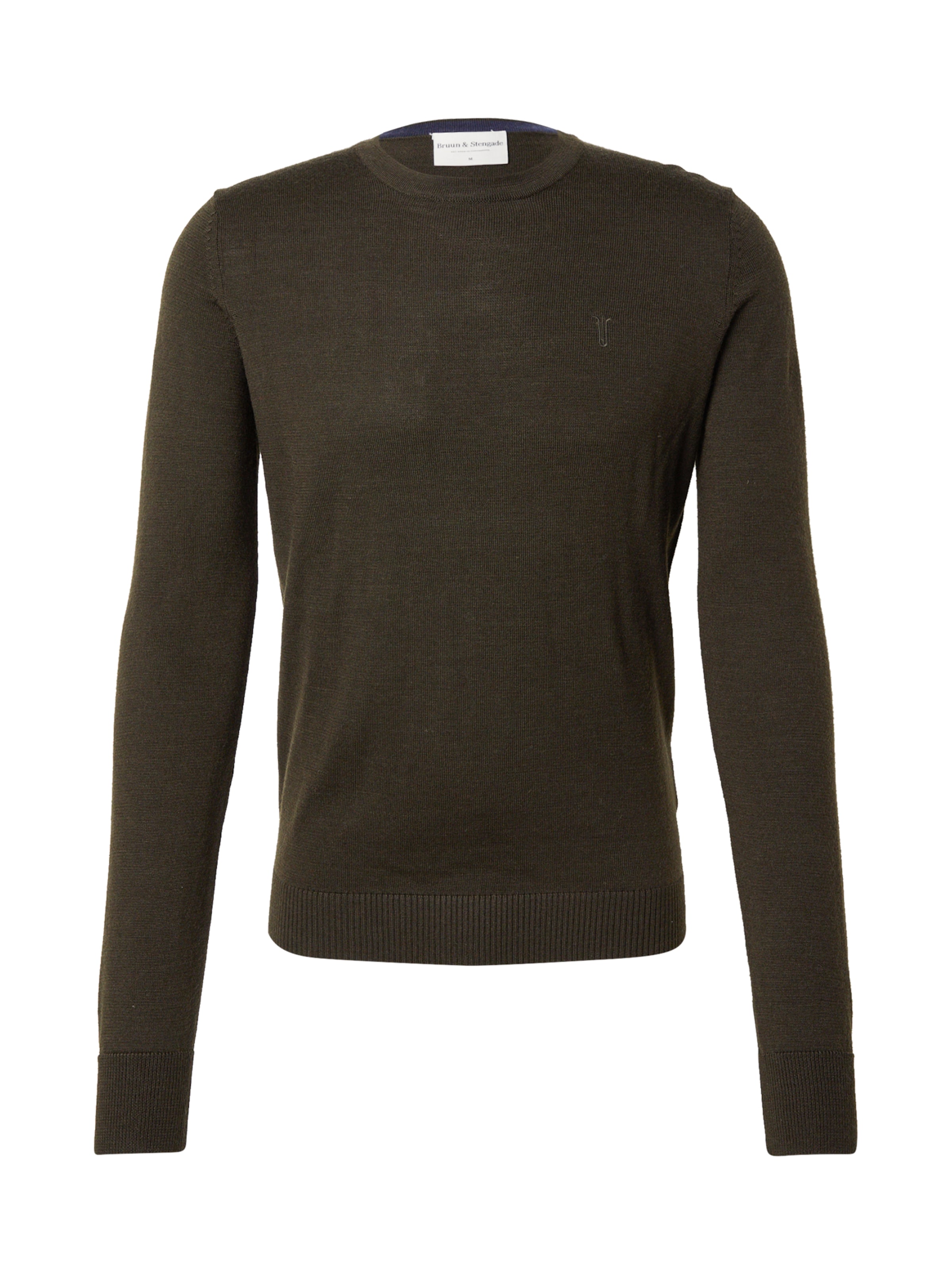 Bruun & Stengade Svetr 'Jupiter' – zelená: přední strana