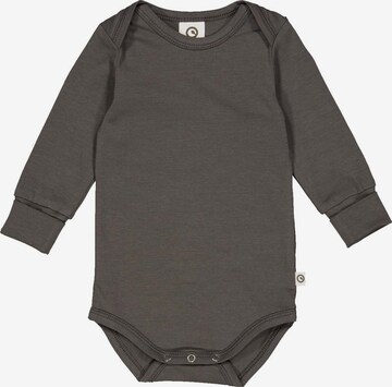 Tutina / body per bambino di Müsli by GREEN COTTON in grigio: frontale