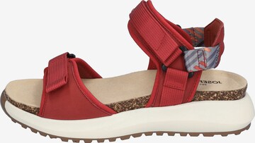 JOSEF SEIBEL Hiking Sandals 'Annie' in Red: front