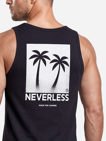 Neverless Shirt 'Palmen'‌‌‌ in Schwarz