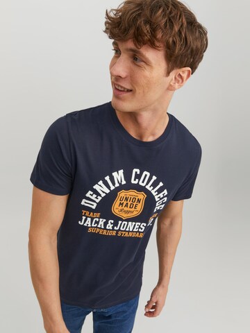 JACK & JONES قميص بلون أزرق