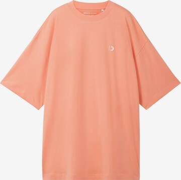 T-Shirt TOM TAILOR DENIM en orange : devant