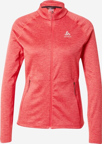 ODLO Athletic fleece jacket 'Tencia' in Red: front