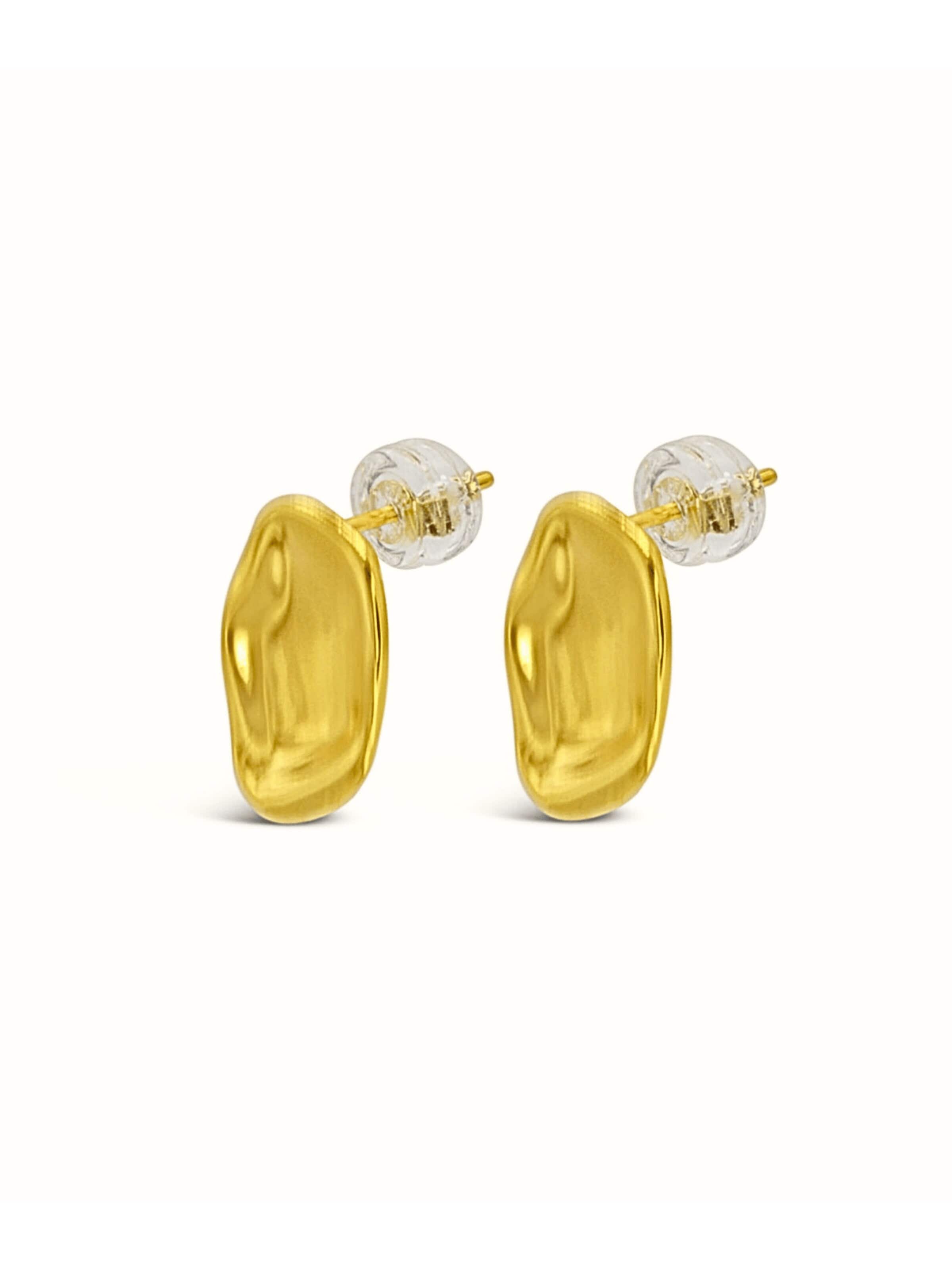 ARS-ARGENTI Ohrringe 'MELTING DRIP'‌‌‌ in Gold: Vorderseite